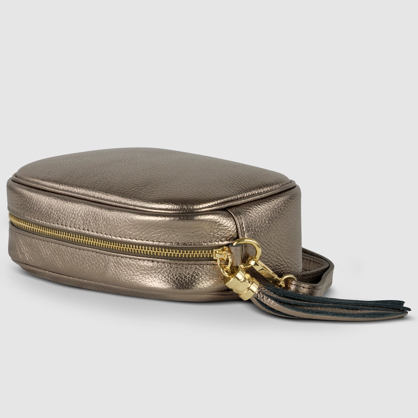 Metallic Calf Leather Crossbody Bag 231302