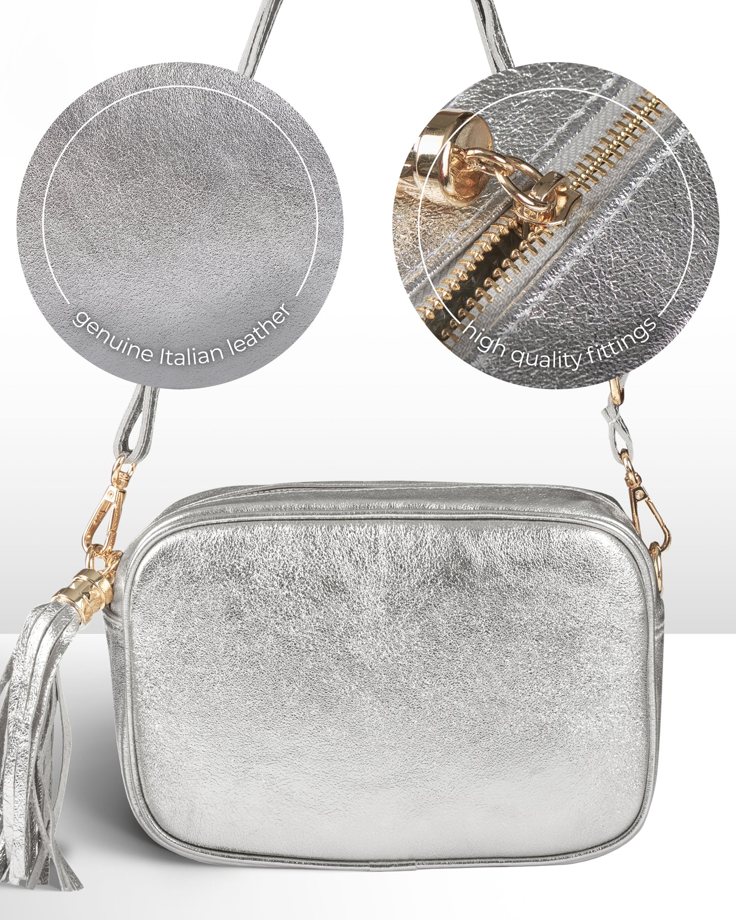 TAKEASY Crossbody Bag Metallic Silver 4745010292859