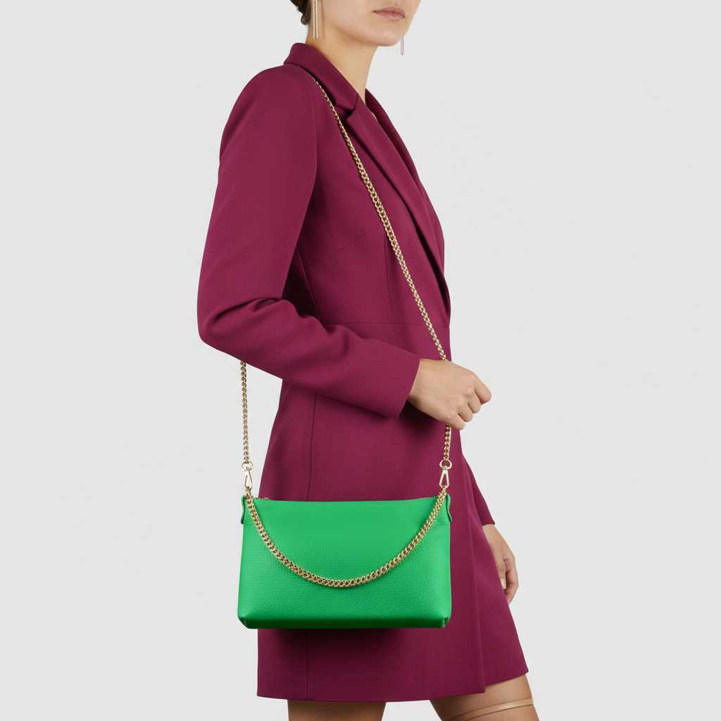 Calf Leather Crossbody Bag 101315