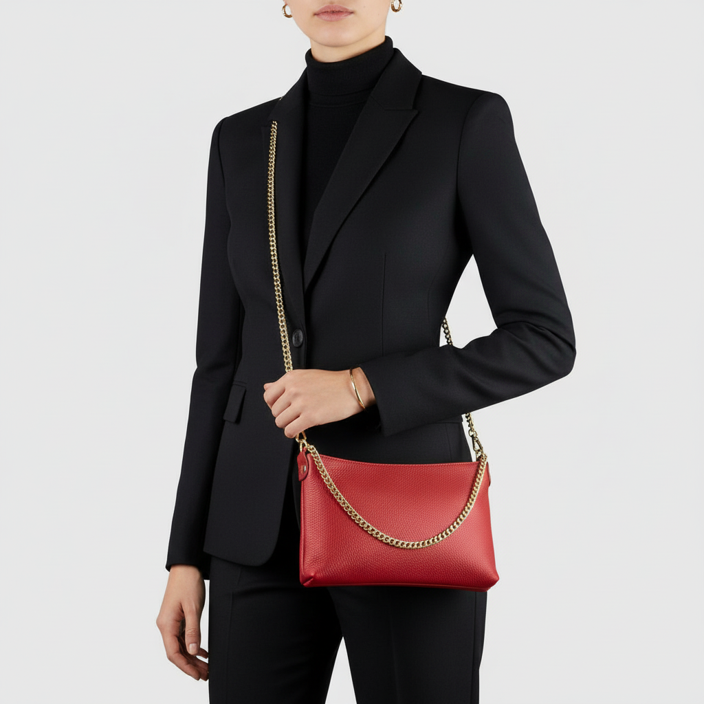 Calf Leather Crossbody Bag 101315
