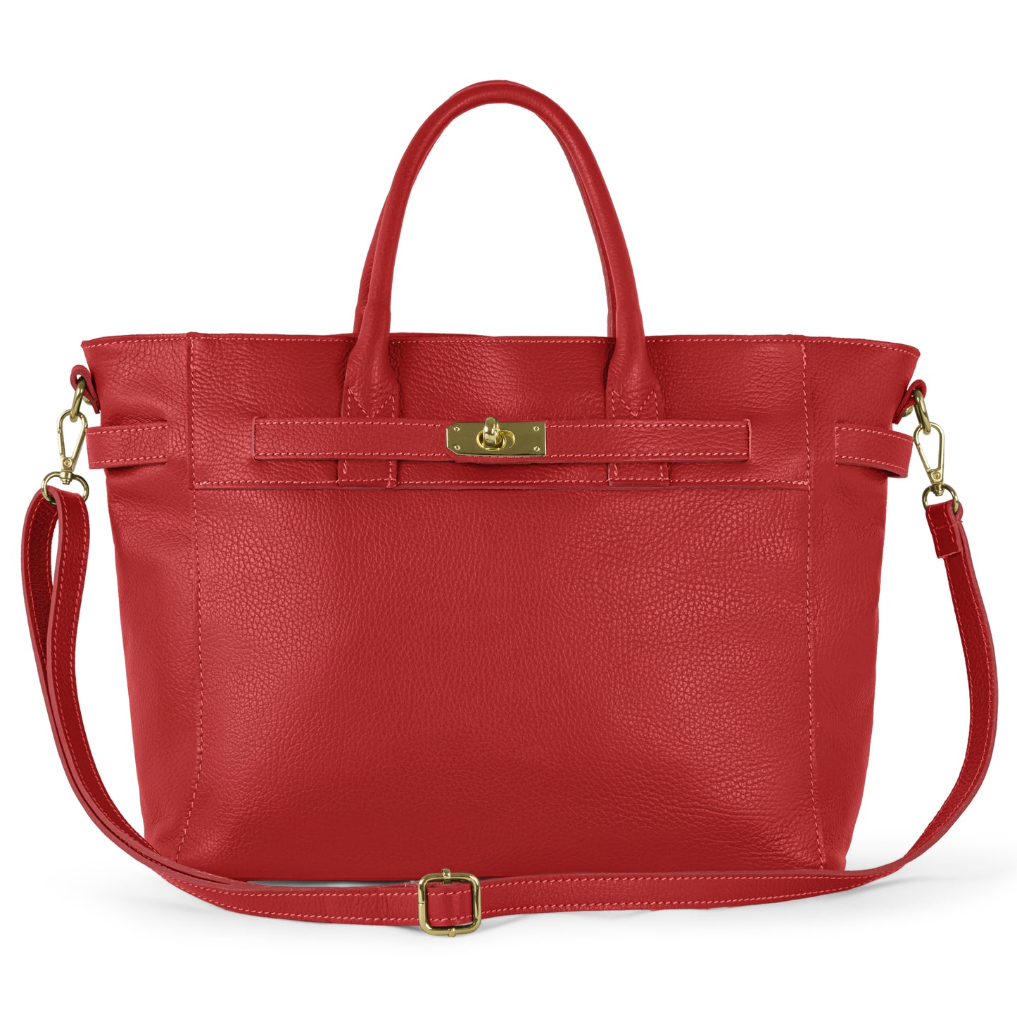 Calf Leather Top-Handle Bag