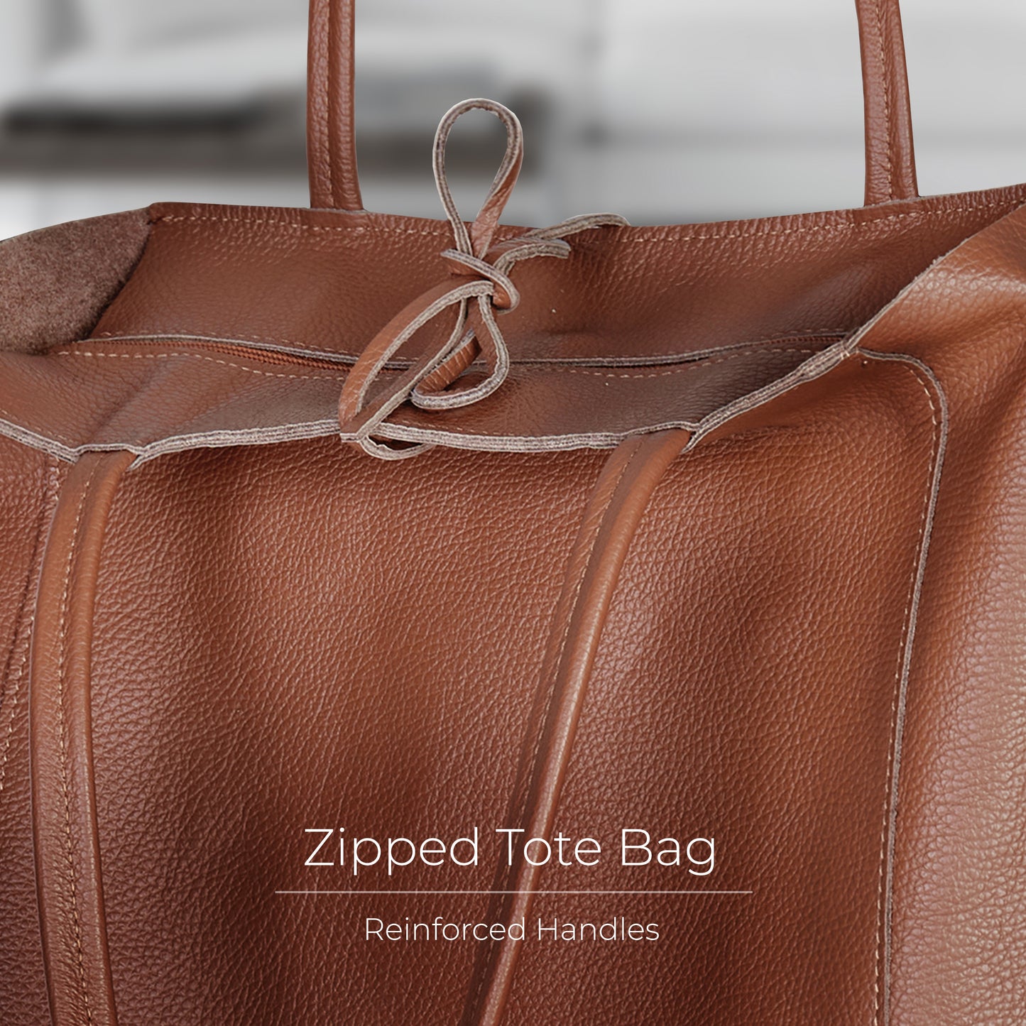 Calf Leather Tote Bag 201718