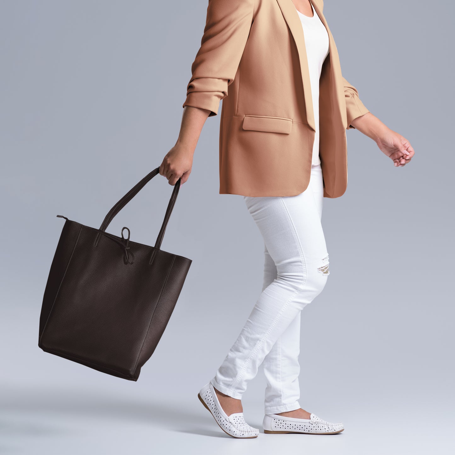 Calf Leather Tote Bag 201718