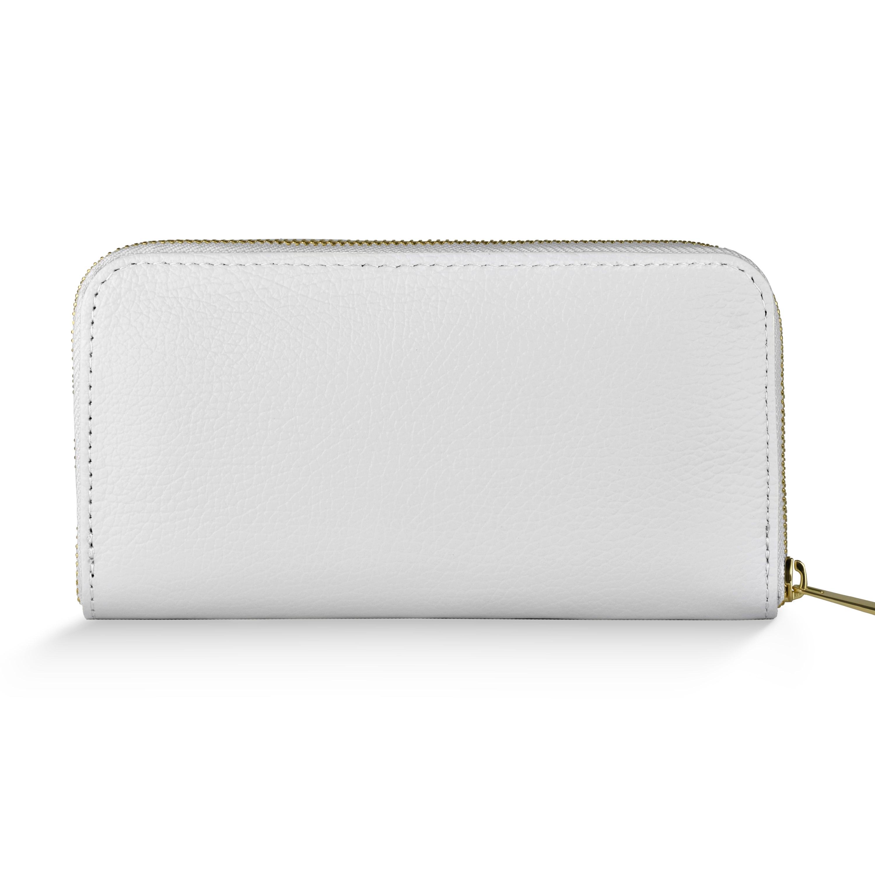 TAKEASY Italian Genuine Pebbled Calf Leather Rectangular Zip Wallet