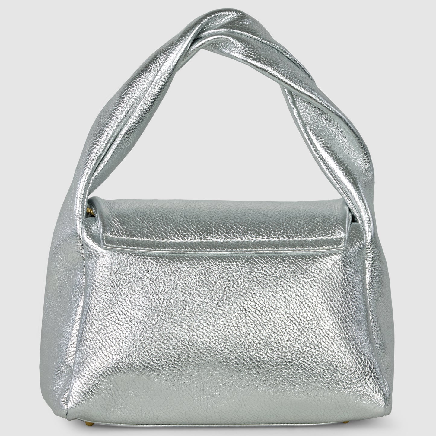 Metallic Calf Leather Top-Handle Bag 262495