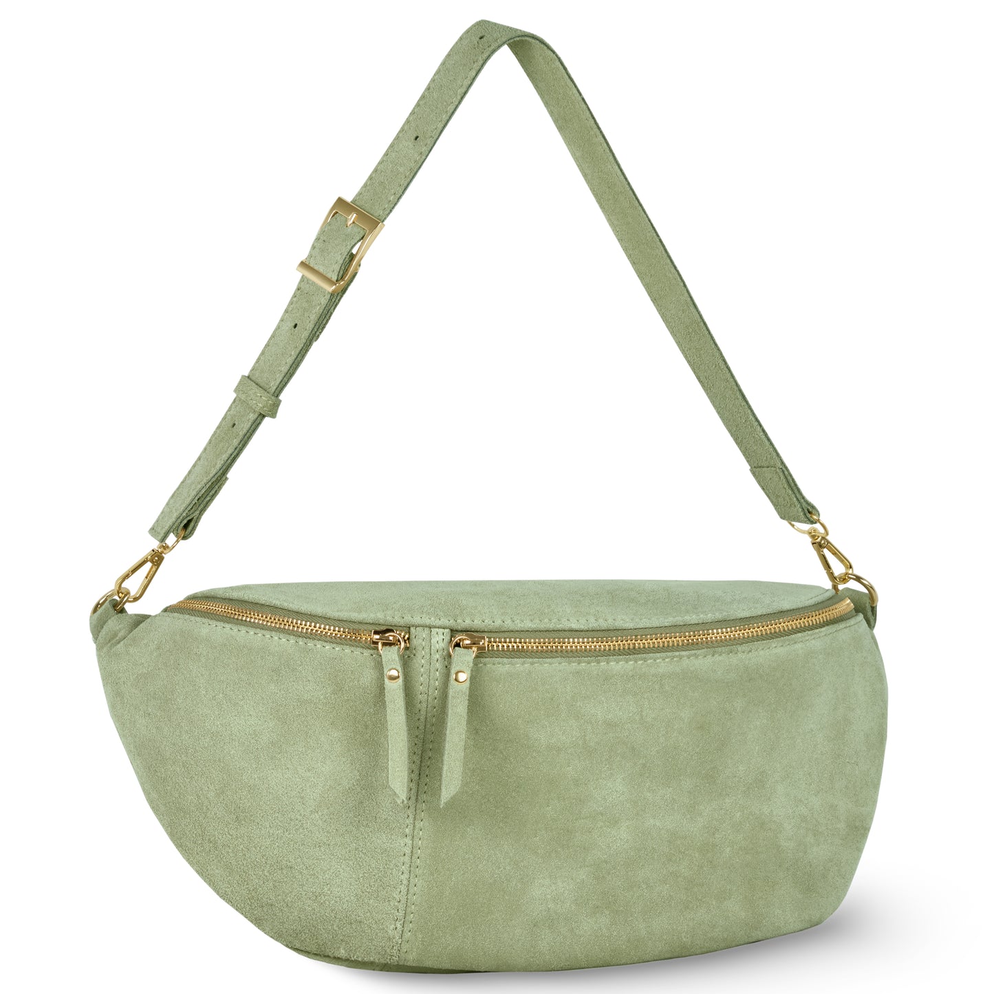 Suede Leather Crossbody Bag 211955