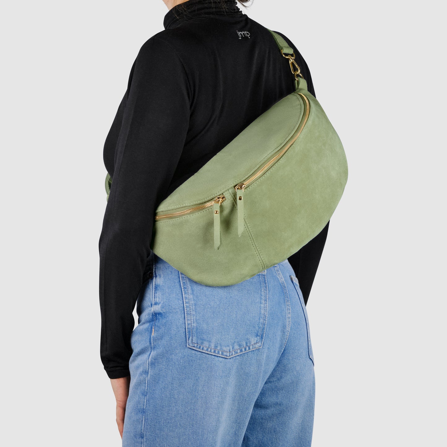 Suede Leather Crossbody Bag 211955