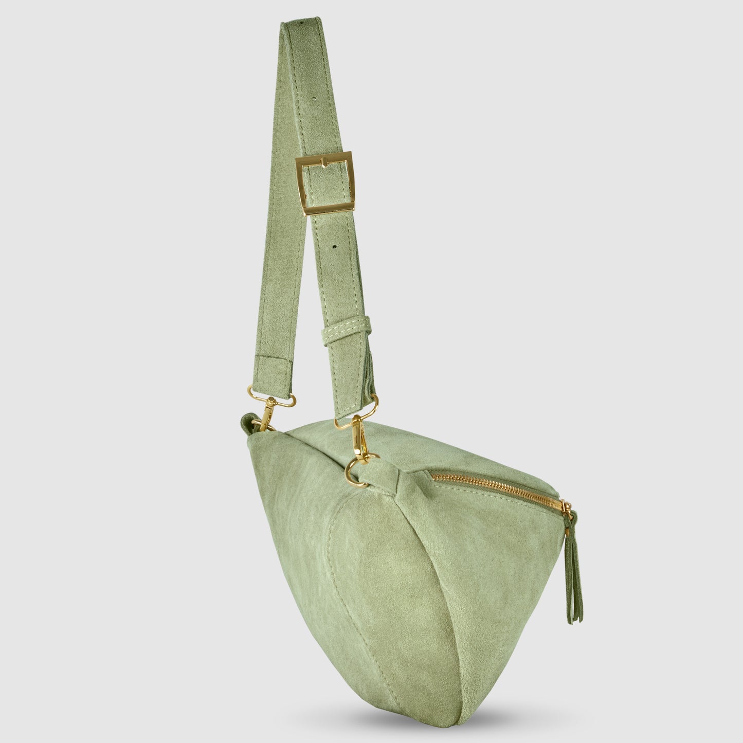 Suede Leather Crossbody Bag 211955