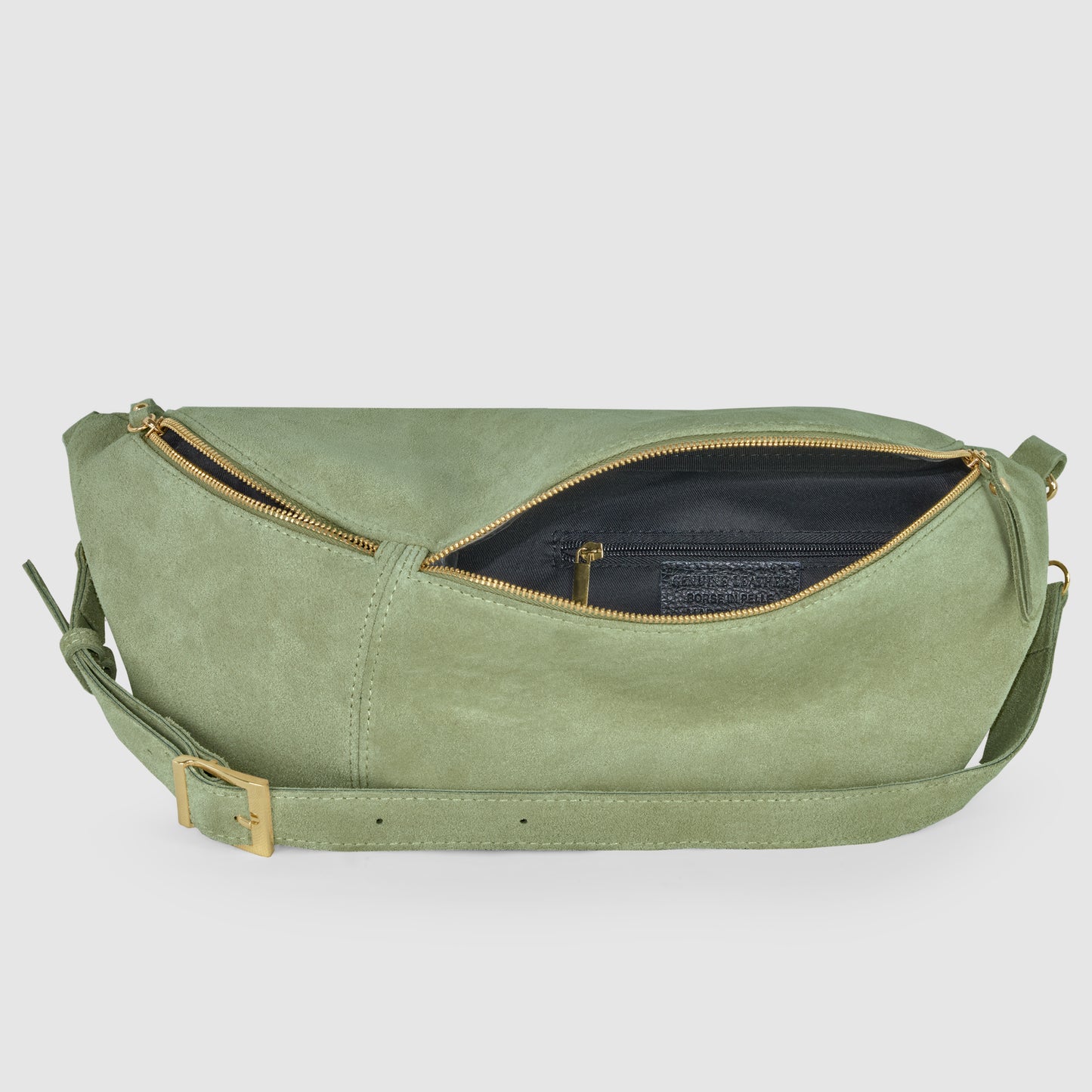 Suede Leather Crossbody Bag 211955