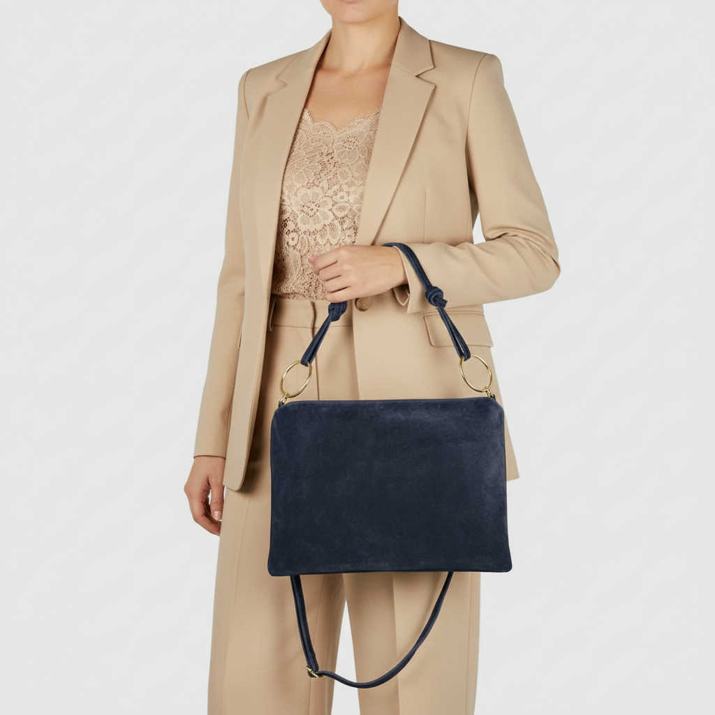 Suede Leather Shoulder Bag 171551