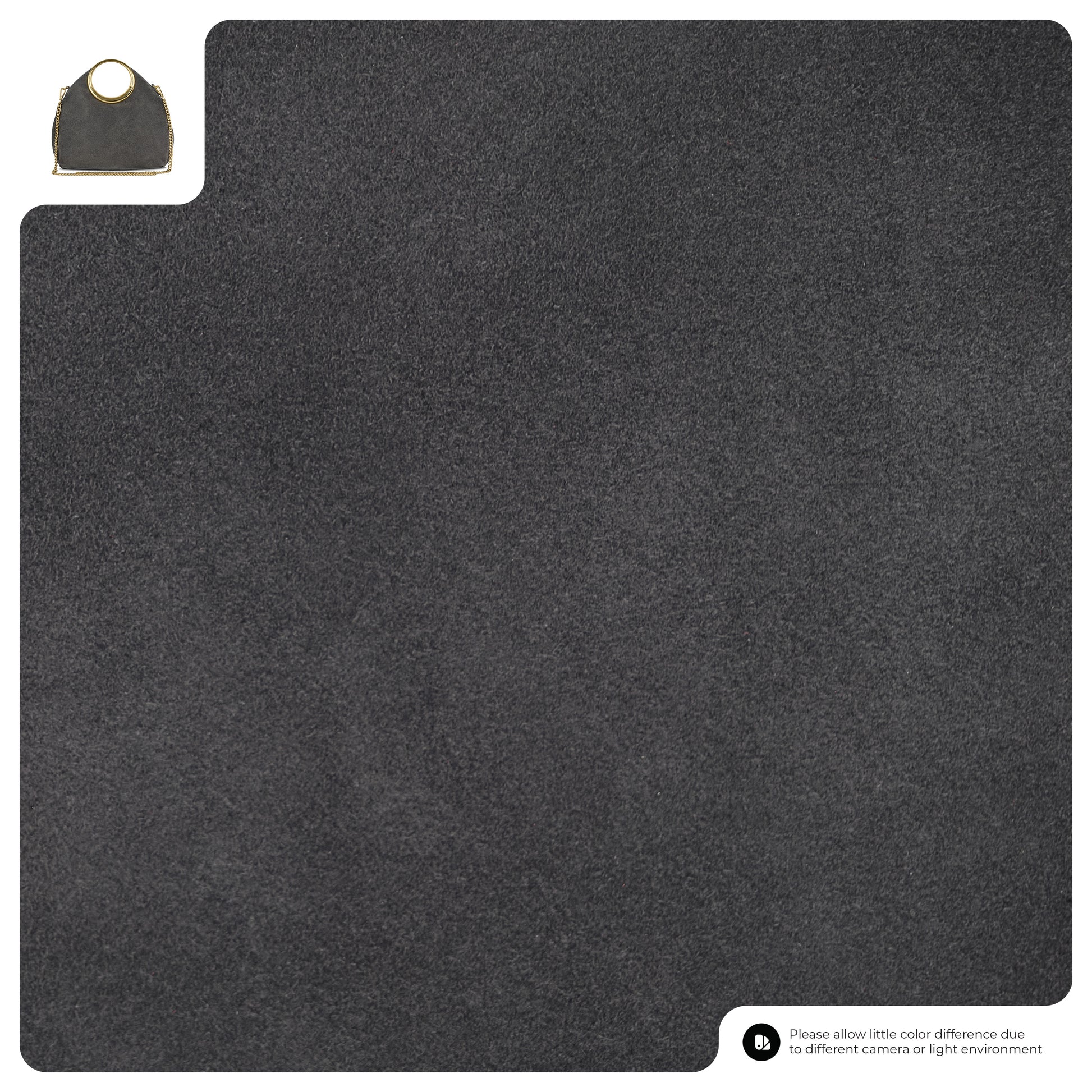 Dark textured background with a small bag icon in the top left corner.